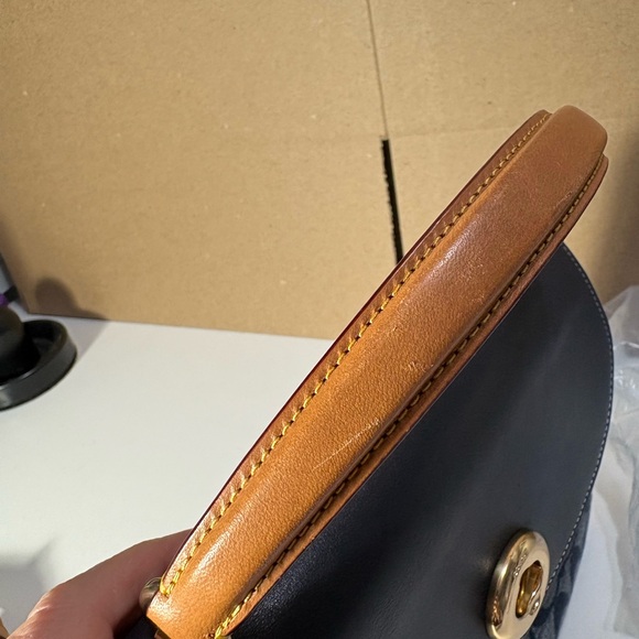 Coach Marlie top handle satchel in denim signature chambray C4921 - Picture 8 of 11